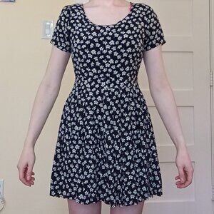 Rayon Floral Short Sleeve Dress